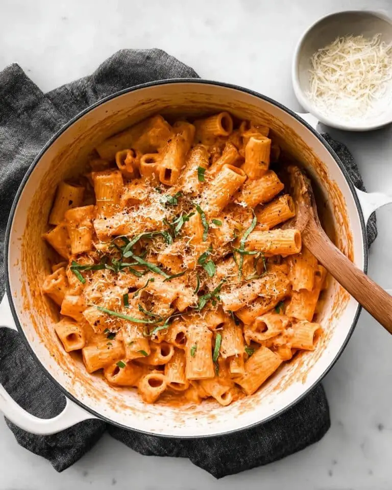 Creamy Roasted Red Pepper Pasta Recipe