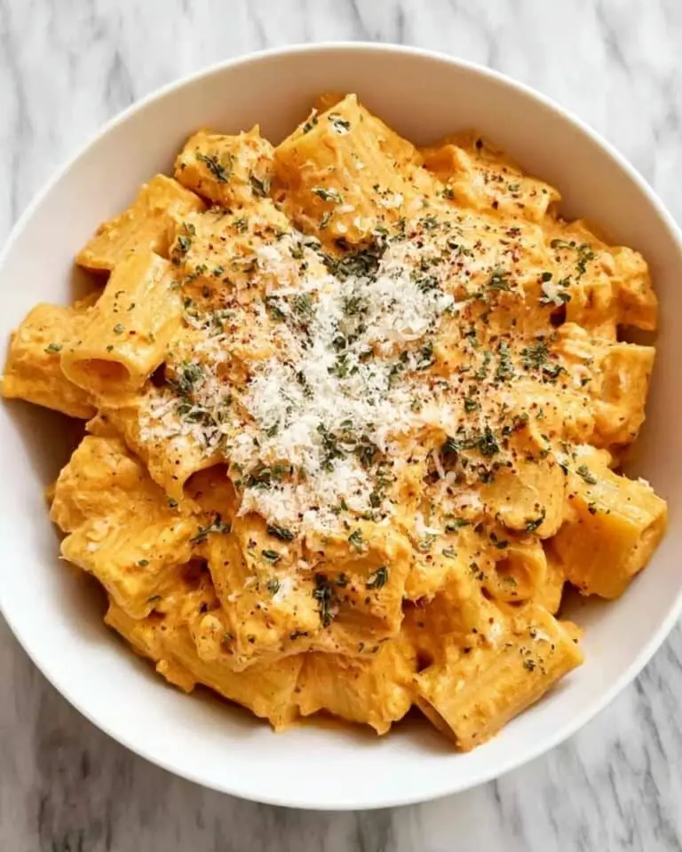 Roasted Red Pepper Rigatoni Recipe