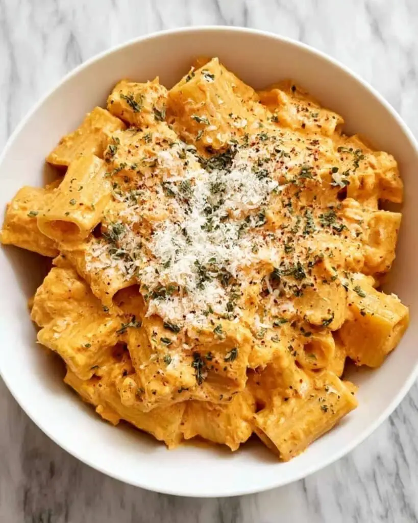 Roasted Red Pepper Rigatoni Recipe