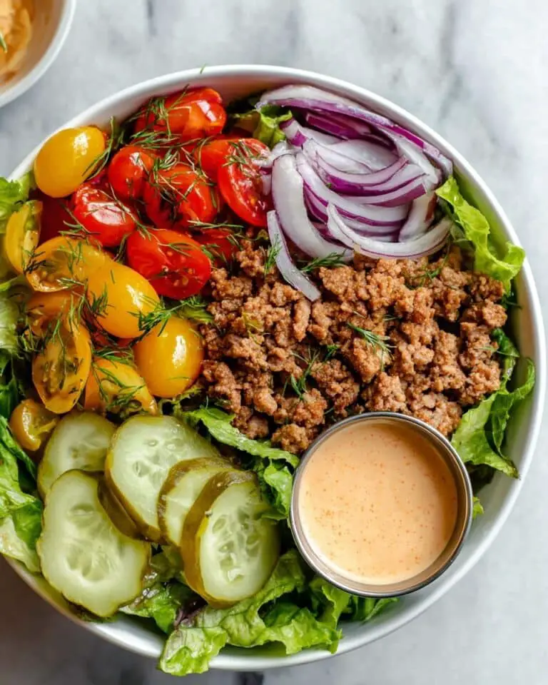 Healthy Burger Bowls with Special Sauce Recipe