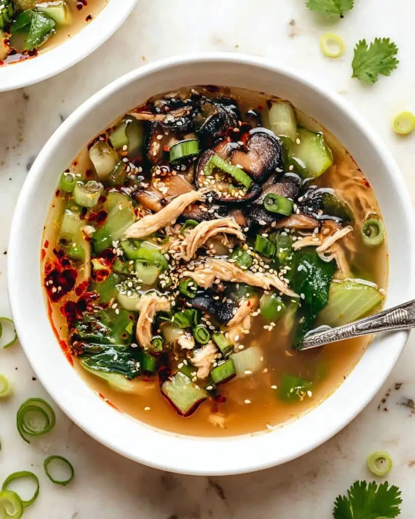 Ginger Scallion Chicken Soup Recipe