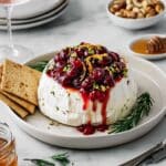 Baked Brie with Cranberry Sauce Recipe
