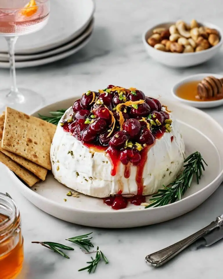 Baked Brie with Cranberry Sauce Recipe