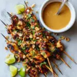 Chicken Satay with Spicy Peanut Sauce Recipe