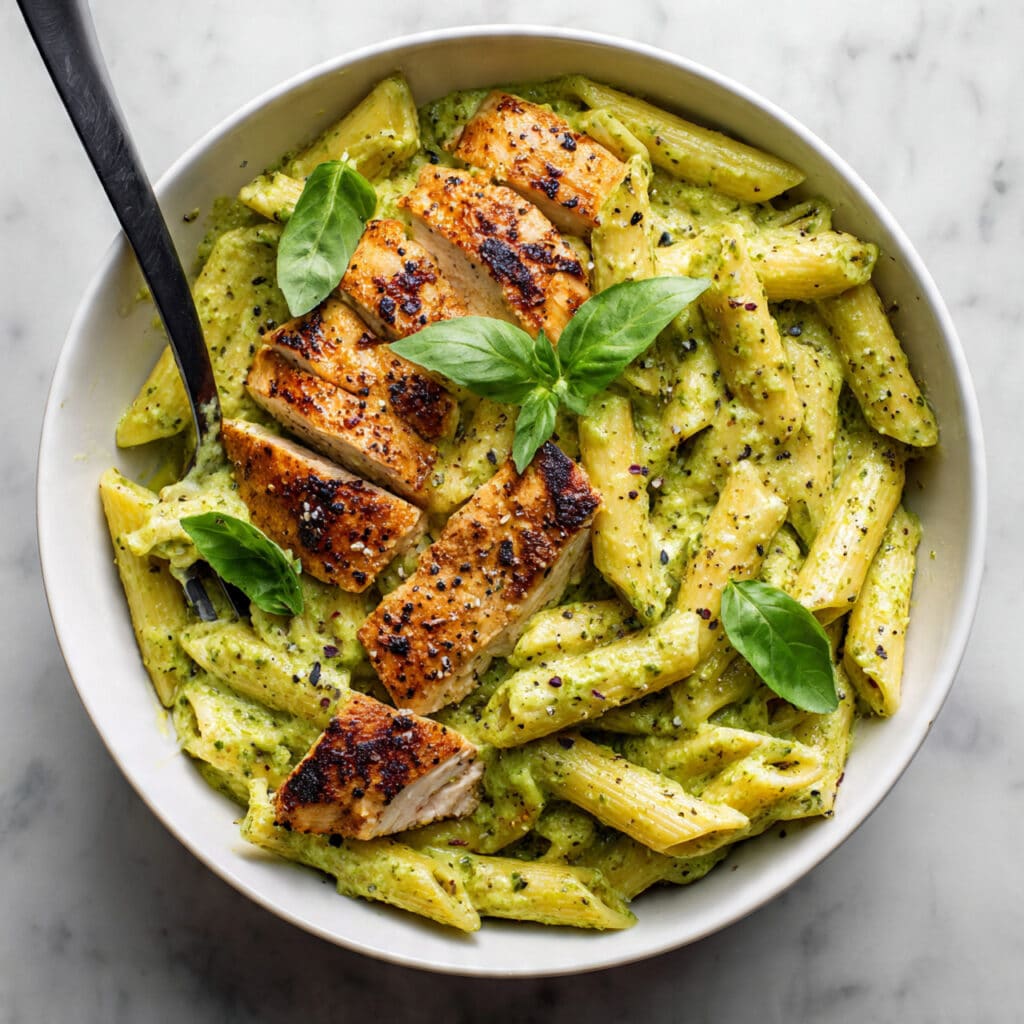 Creamy Chicken Pesto Pasta Recipe