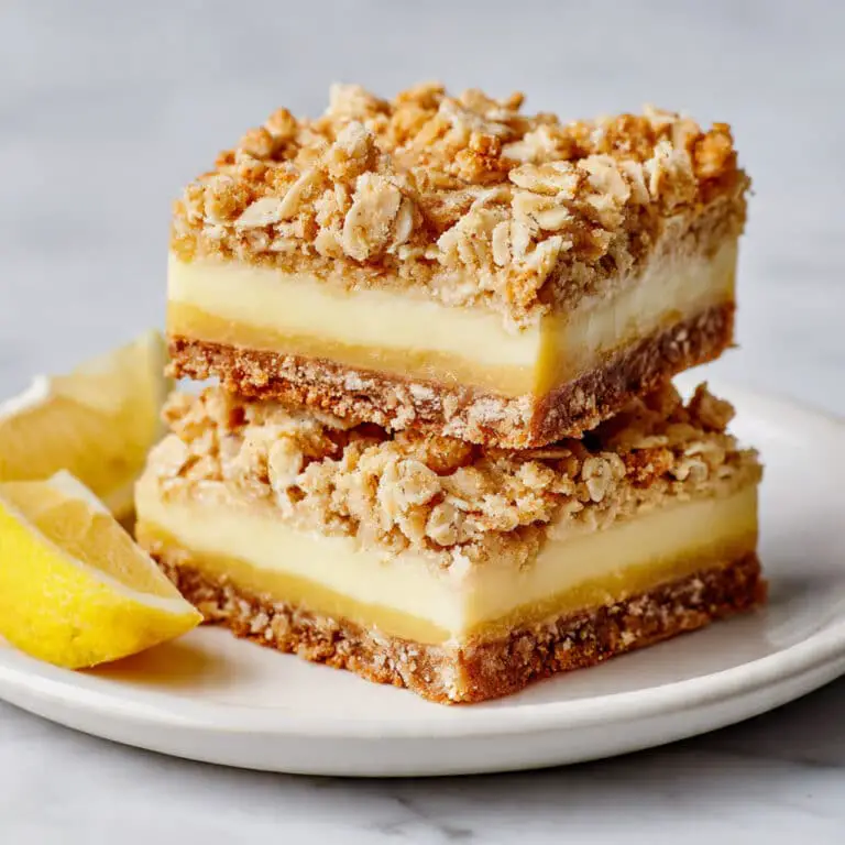 Oatmeal Lemon Crumble Bars Recipe