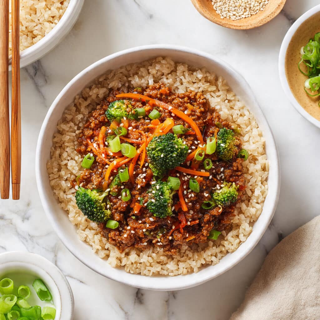 Teriyaki Turkey Rice Bowl Recipe