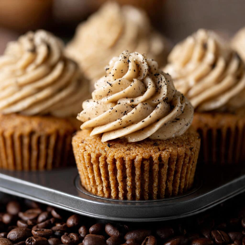 Espresso Cupcakes with Creamy Espresso Buttercream Recipe