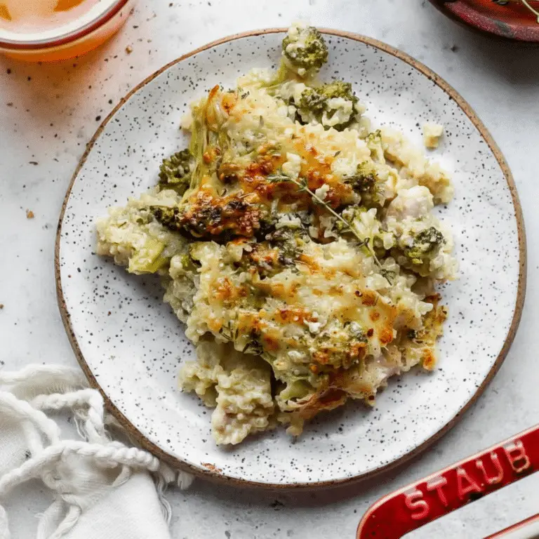 Cheesy Chicken and Broccoli Quinoa Bake Recipe