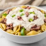 Philly Cheesesteak Mac and Cheese Recipe