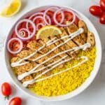 Slow Cooker Chicken Shawarma with Yogurt Sauce Recipe