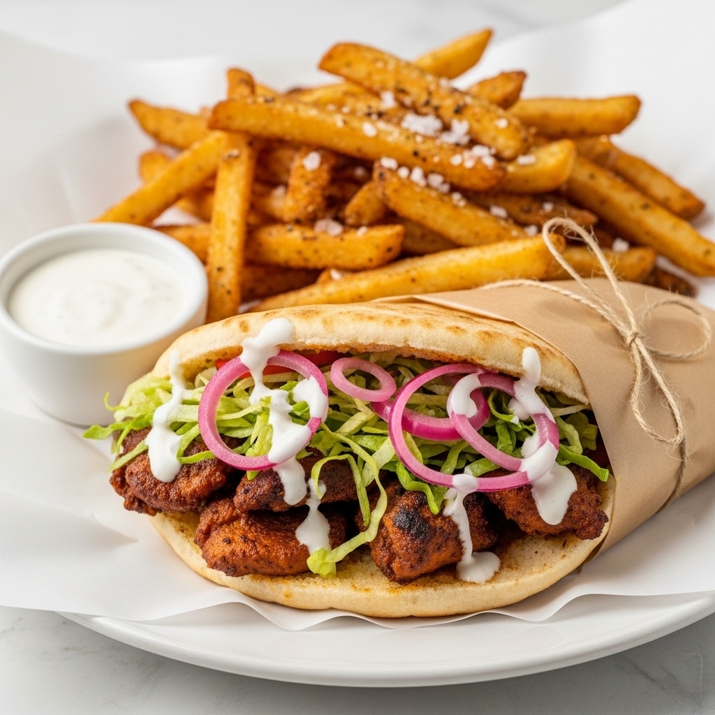 Sheet Pan Chicken Gyros with Feta Tzatziki Recipe