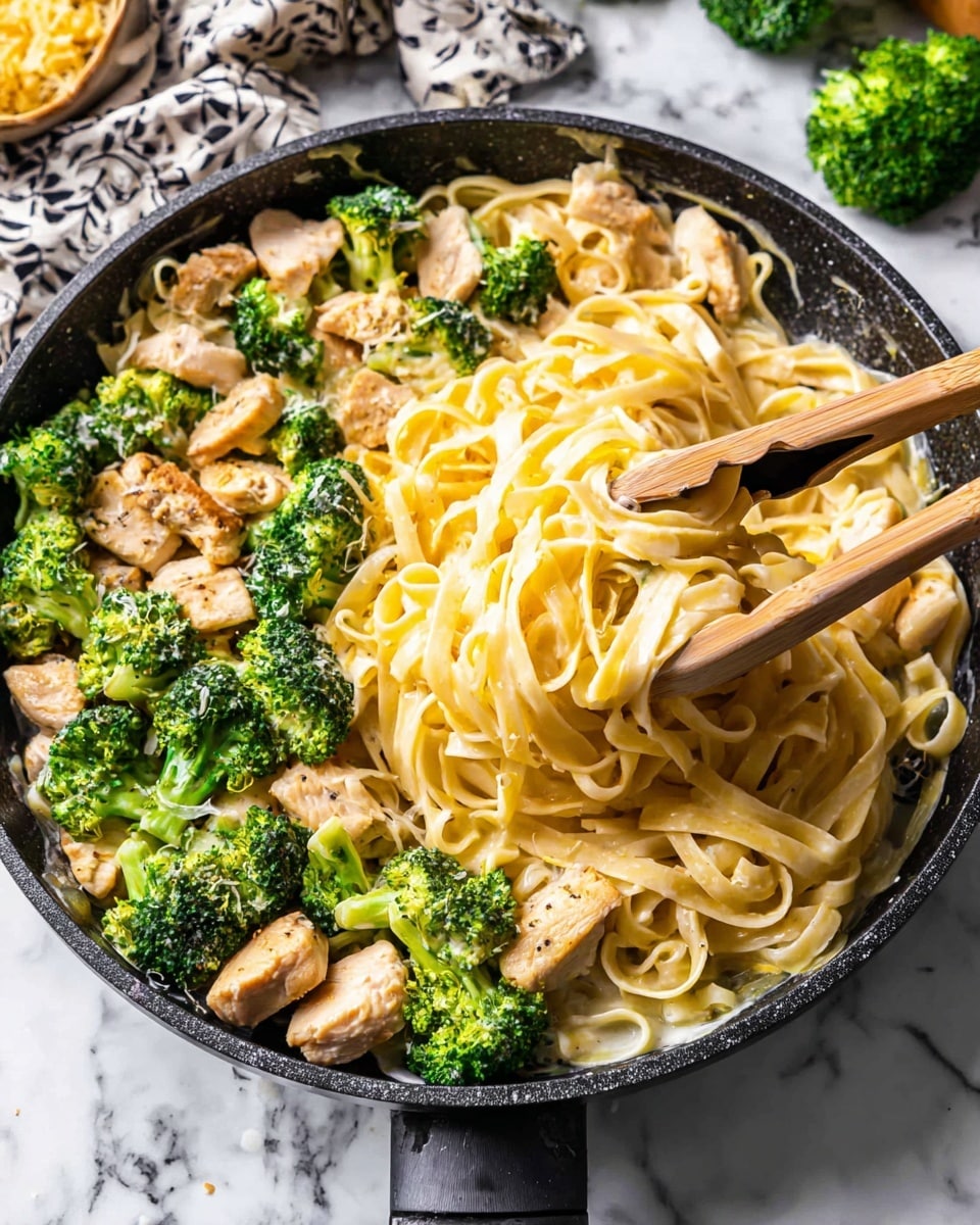 Chicken Fettuccine Alfredo With Broccoli Recipe