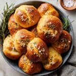 Garlic Rosemary Focaccia Muffins Recipe