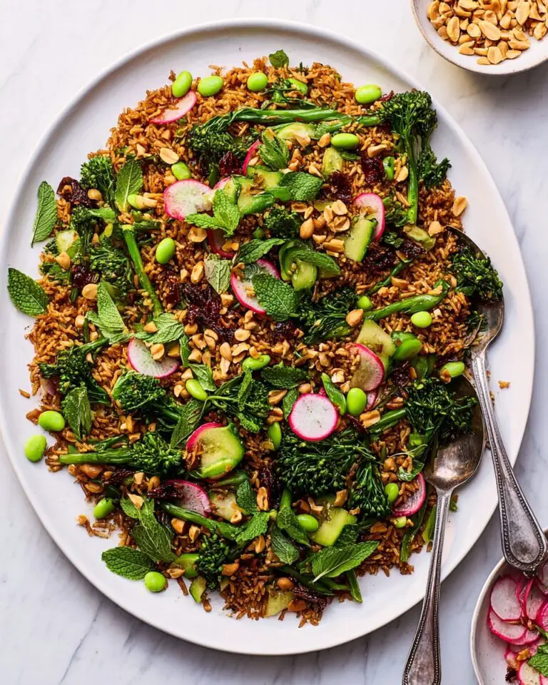 Crispy Rice Salad with Edamame, Avocado, and Fresh Herbs Recipe