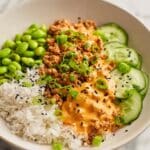 Ground Turkey Rice Bowls with Spicy Bang Bang Sauce Recipe
