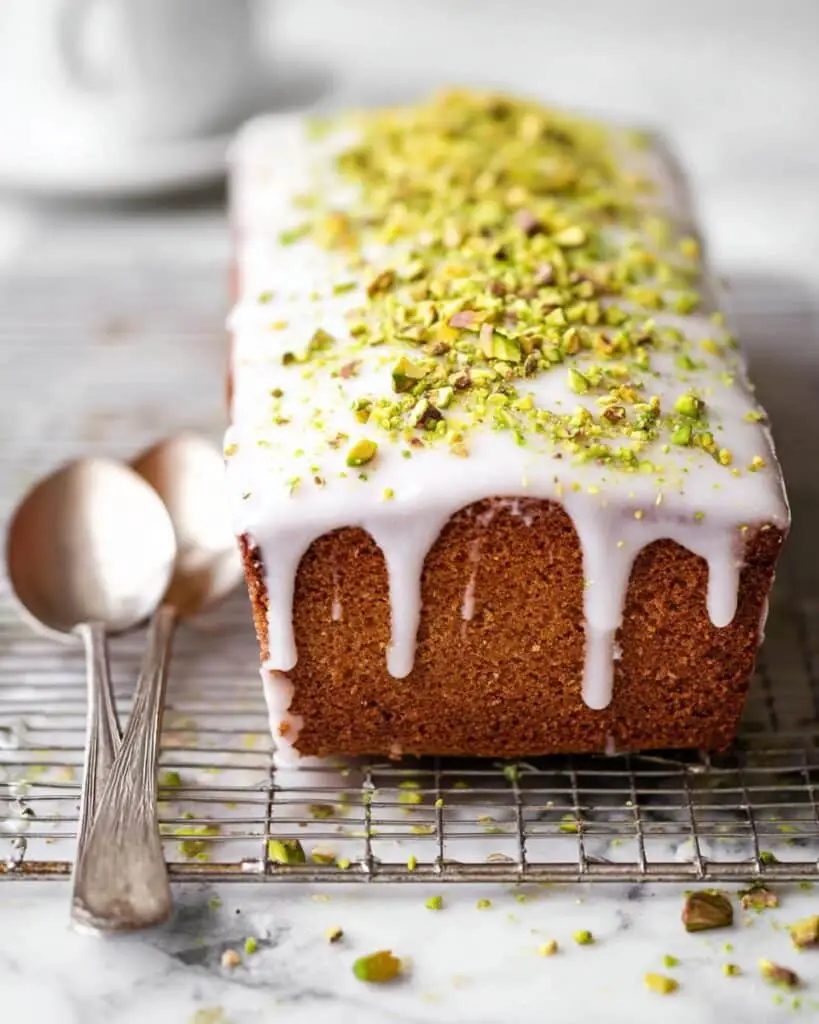 Pistachio Cardamom Pound Cake Recipe
