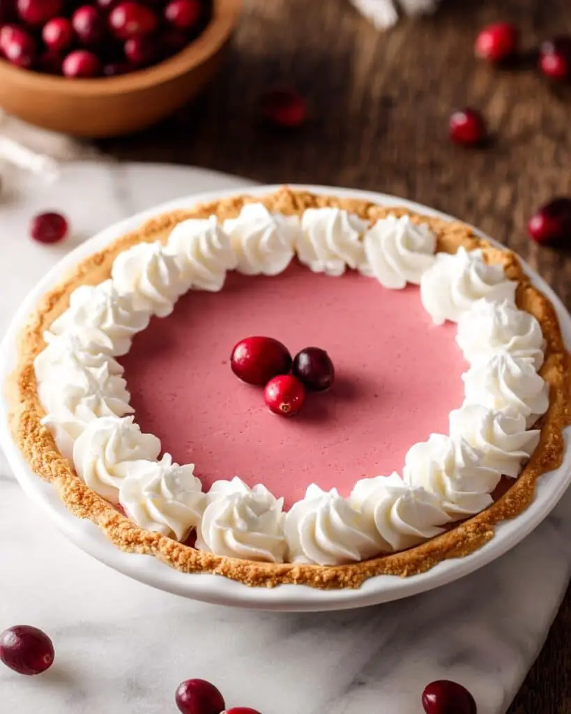 Cranberry Custard Pie with Ginger-Laced Pastry Crust Recipe