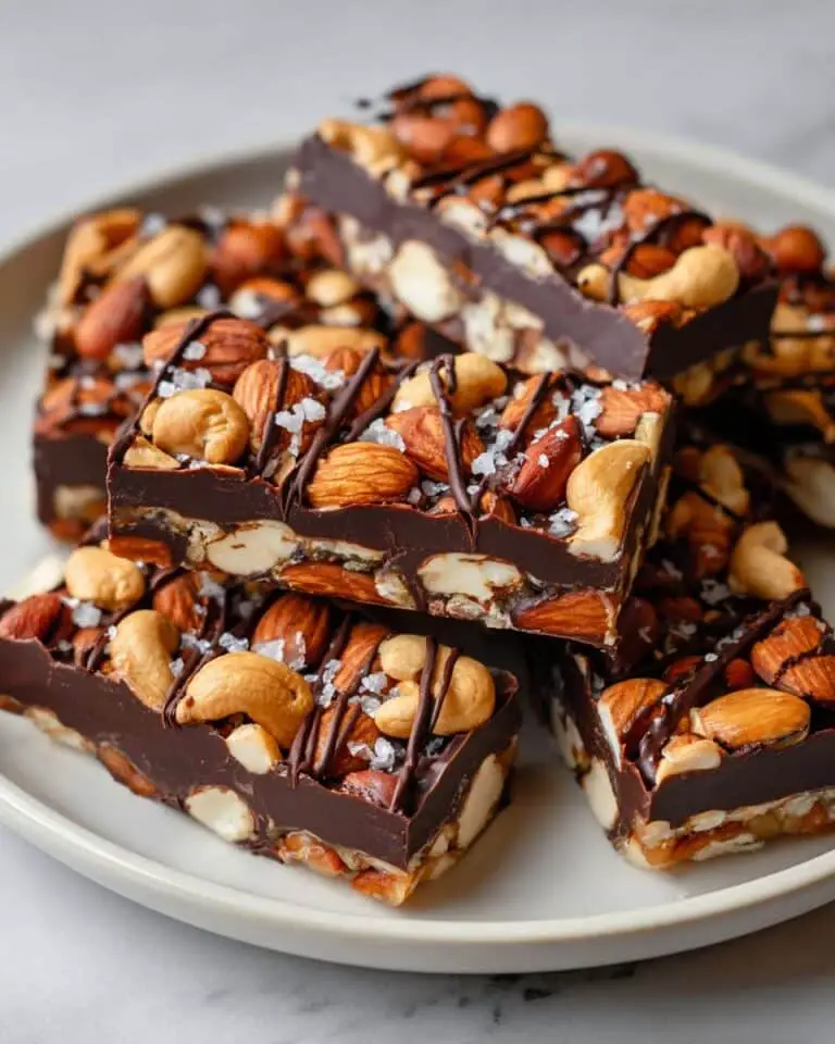 Dark Chocolate and Sea Salt Nut Bars Recipe