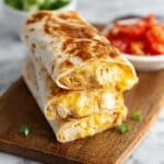 Cheesy Garlic Chicken Wraps Recipe
