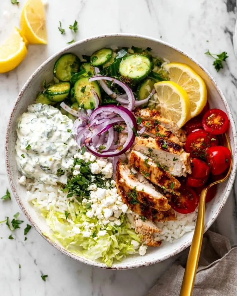 Greek Chicken Bowls Recipe