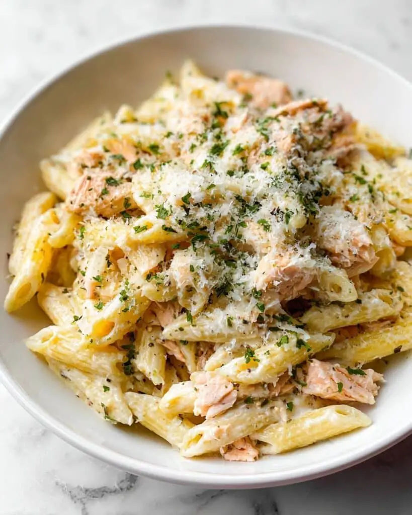 Garlic Butter Salmon Pasta Recipe
