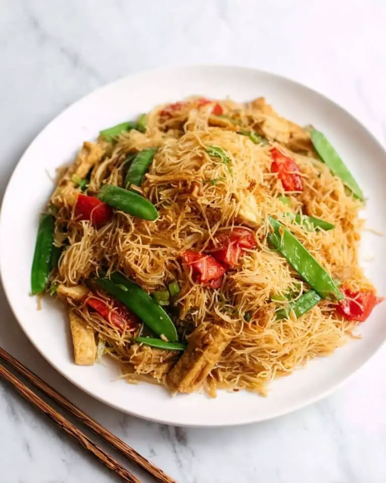 Quick & Easy Singapore Curry Noodles Recipe