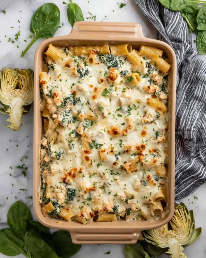 Spinach Artichoke Chicken Casserole Recipe