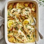 Cod & Potatoes in Rosemary Cream Sauce Recipe
