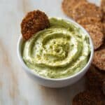 Roasted Garlic Kale Hummus Recipe