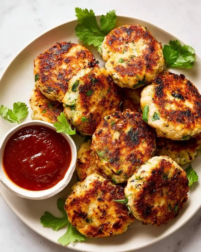 Cheesy Chicken Rissoles Recipe