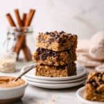 Peanut Butter Banana Baked Oatmeal Bars Recipe