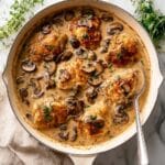 Creamy Mushroom Chicken in Rich Beef Broth Sauce Recipe