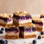 Easy Blueberry Cheesecake Crumble Bars Recipe