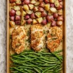 Parmesan Crusted Chicken Sheet Pan Dinner Recipe