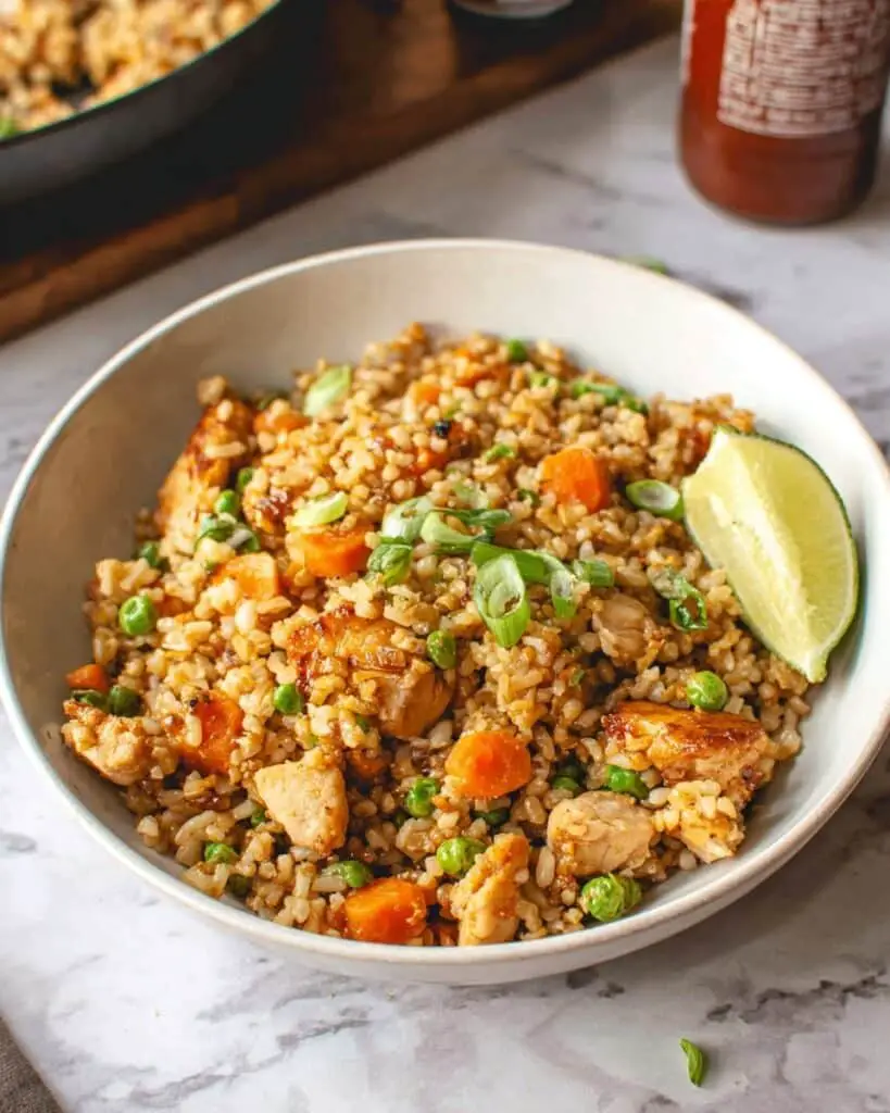 Honey Garlic Chicken Fried Rice Recipe