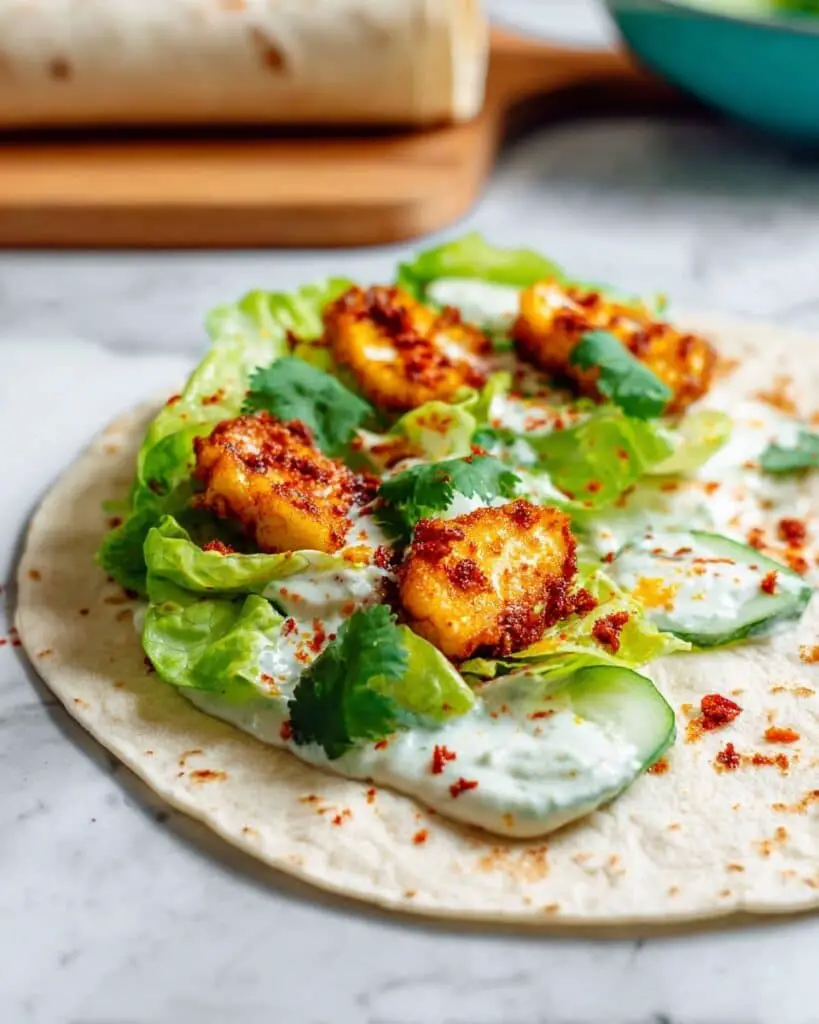 Sweet Chilli Halloumi Wrap Recipe