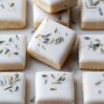 Iced Lemon Lavender Shortbread Cookies Recipe