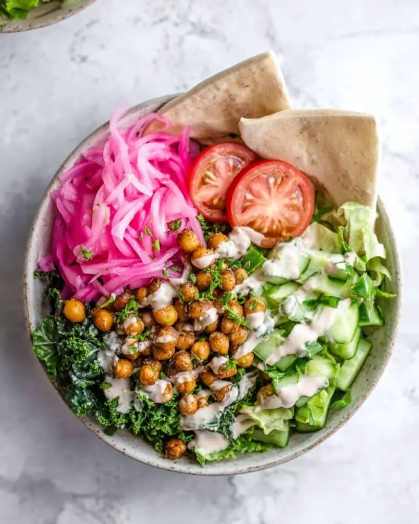 Chickpea Shawarma Salad Recipe
