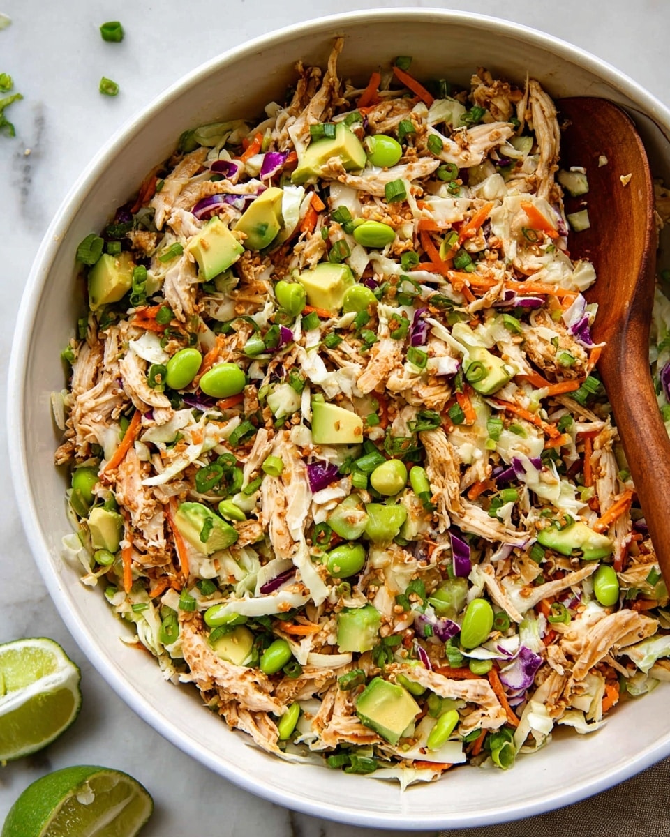Crispy Rice Salad with Sesame Ginger Dressing & Chicken