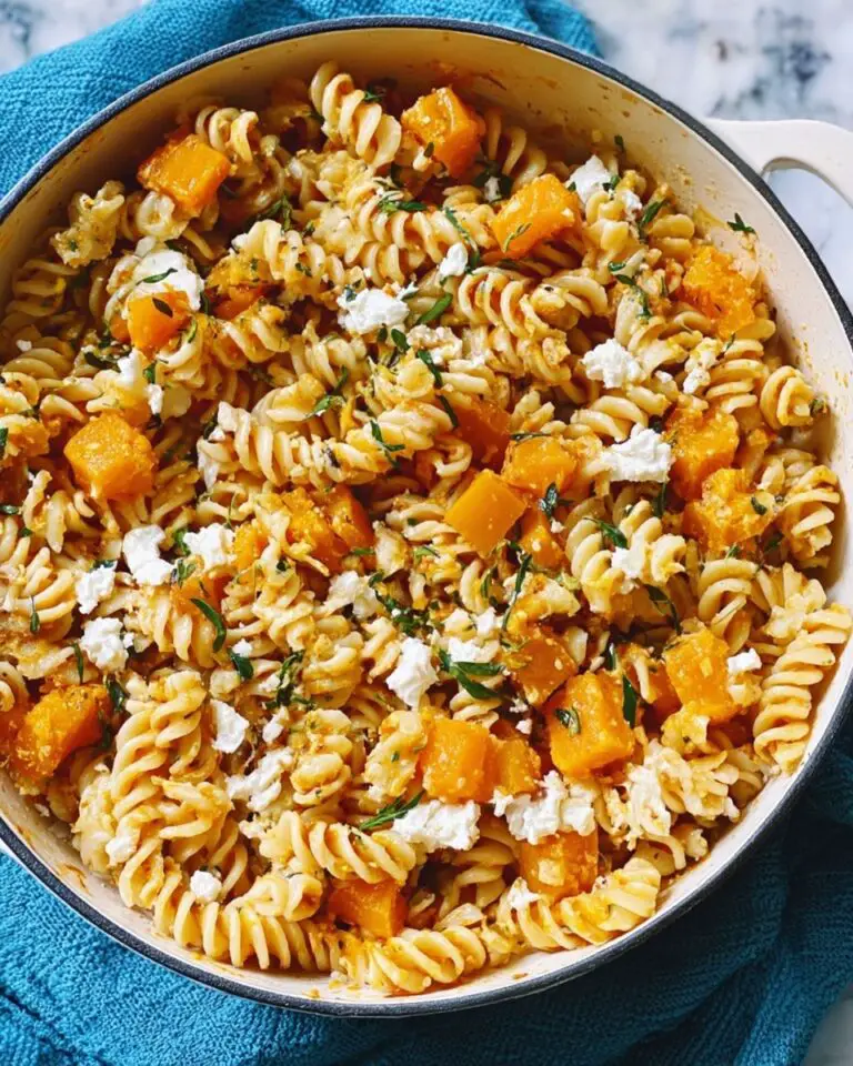 Baked Feta and Butternut Squash Pasta with Sage and Garlic Recipe