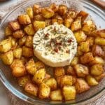 Baked Feta Potatoes with Roasted Garlic, Lemon, and Basil Recipe