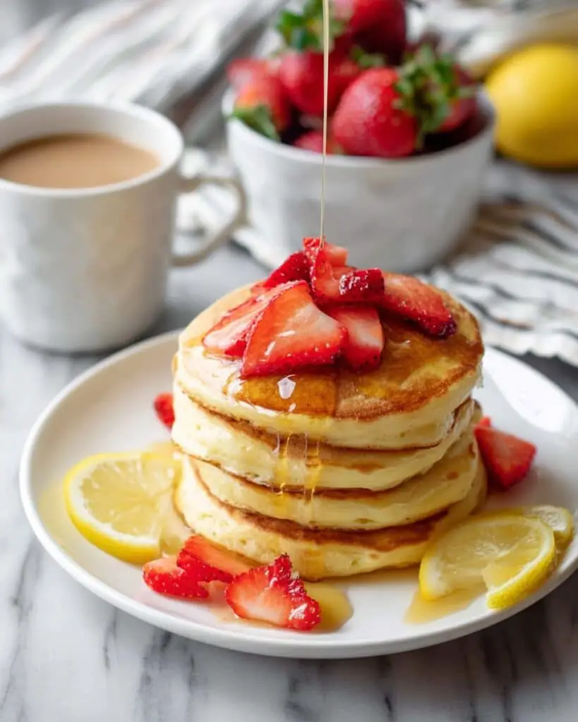 Lemon Greek Yogurt Pancakes Recipe