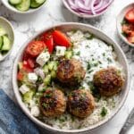 Greek Turkey Meatballs with Tzatziki Recipe