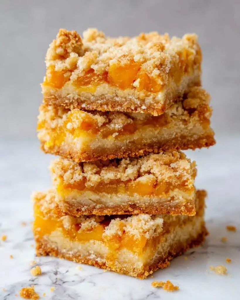 Mango Oatmeal Crumble Bars Recipe
