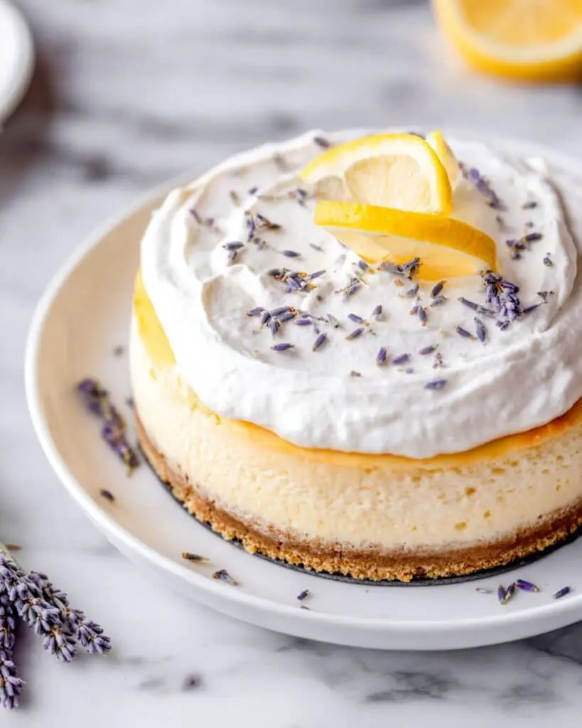 Lemon Lavender Mascarpone Cheesecake Recipe