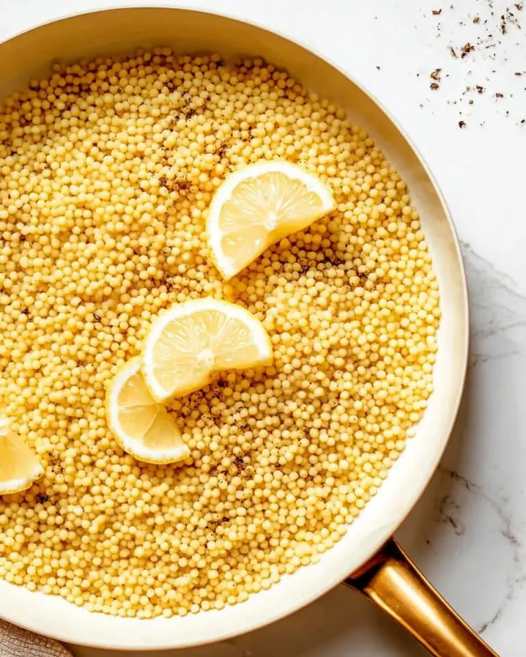 Lemon Parmesan Pearl Couscous Recipe