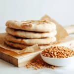 Lower Carb Lentil Flatbread Naan Made in the Food Processor Recipe