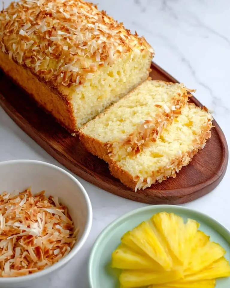 Glazed Pineapple Coconut Bread Recipe