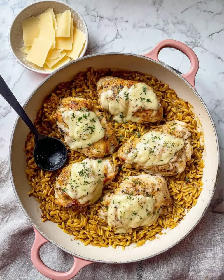 French Onion Chicken and Orzo Recipe